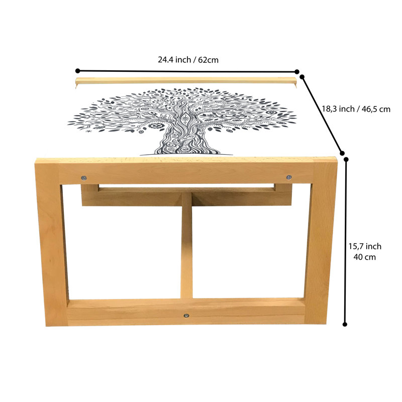 Table basse East Urban Home, H 15,75 po x L 18,31 po x l 24,4 po