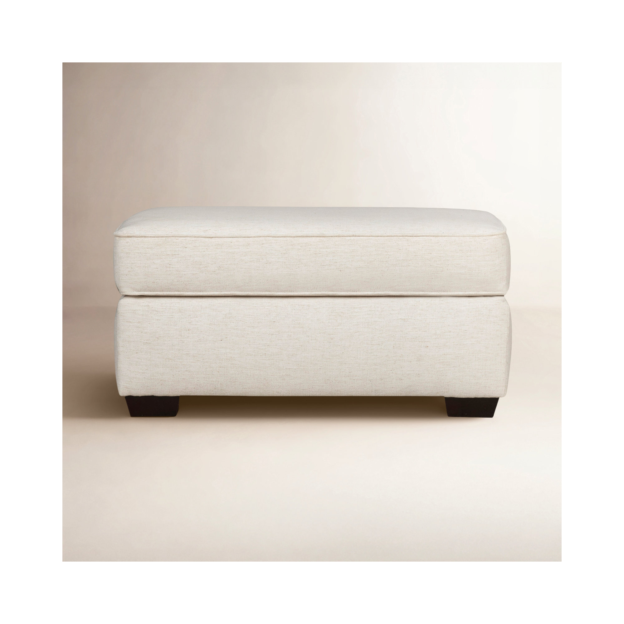 Porter Upholstered Ottoman, Bayou Sunshine Canvas