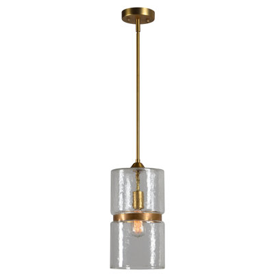 Hearon 1 - Light Brass Single Pendant