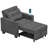 38" Wide Convertible Chair 3-In-1 Pull Out Sleeper Futon Chair Beds with Wireless Charging-1080061093