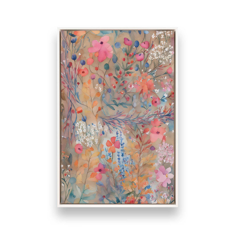 Rêverie de jardin, H 18,75 po x l 12,75 po, Impression encadrée sans passe-partout, Blanc opaque
