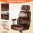 Retro Ergonomic Swivel Office Chair with Height Adjustment & Headrest-126615638