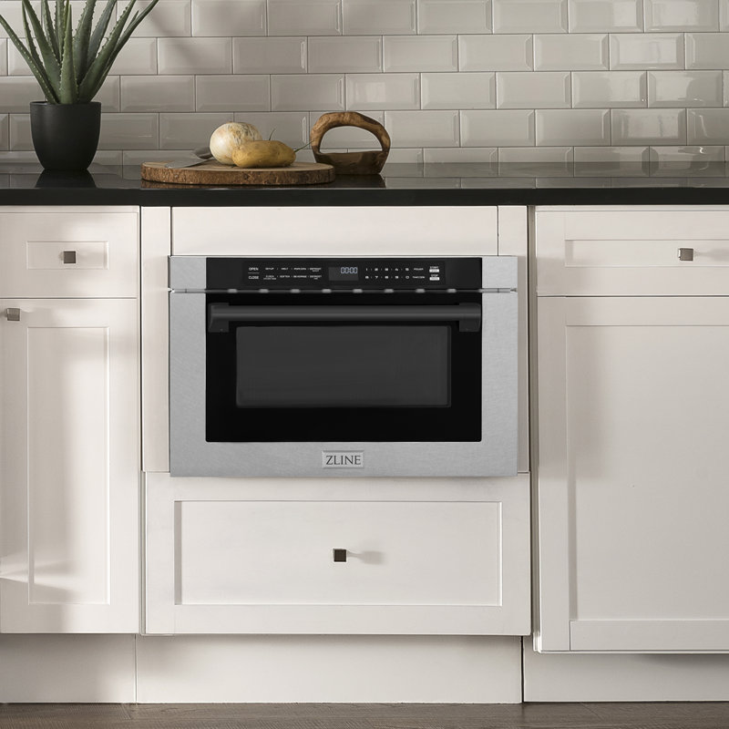 24" 1.2 cu ft. 1000 - Watt Microwave Drawer with Sensor Cooking, Matte Black