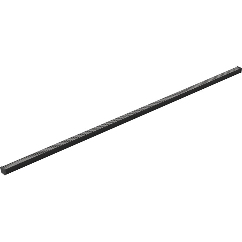 Linear Grid Shower Drain, Matte Black