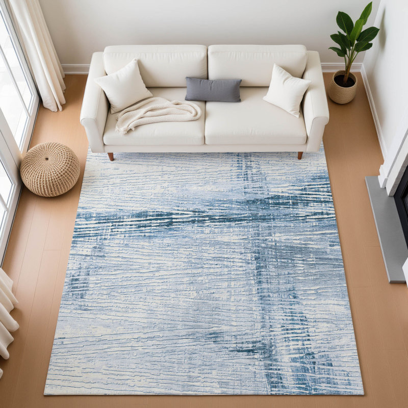 Premium Machine Washable Mundell Stripes Rug, Rectangle 5' x 7'6"