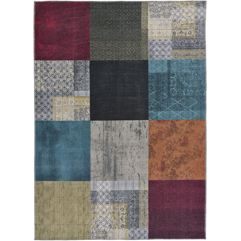 Betiel Patchwork Area Rug, Rectangle 140 x 200cm