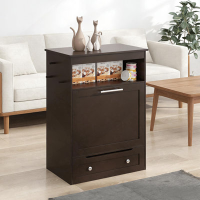 Contenant de nourriture pour chien, armoire de rangement pour station d'alimentation pour animaux