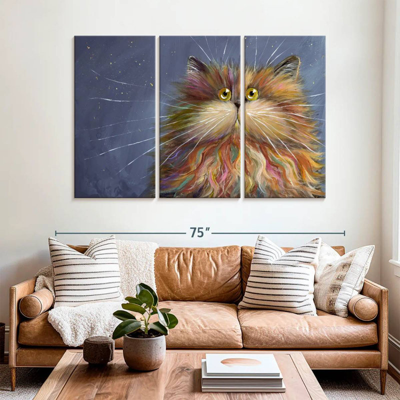 Pixie Kitty, 42" H x 65" W