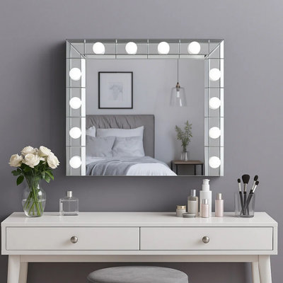 Miroir de commode lumineux