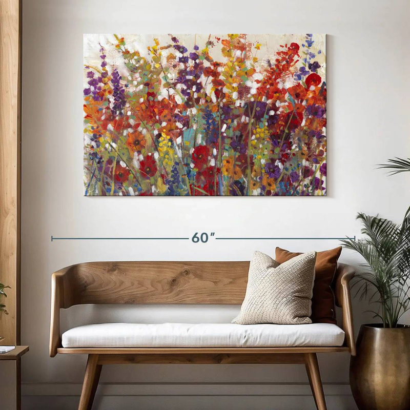Harnek variété de fleurs II, H 32 po x l 48 po