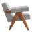 Lyra Boucle Fabric Armchair in Light Gray-1924794583