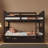 Metal Bunk Bed Set With Trundle, Contemporary Style, Iron Frame-1759053668