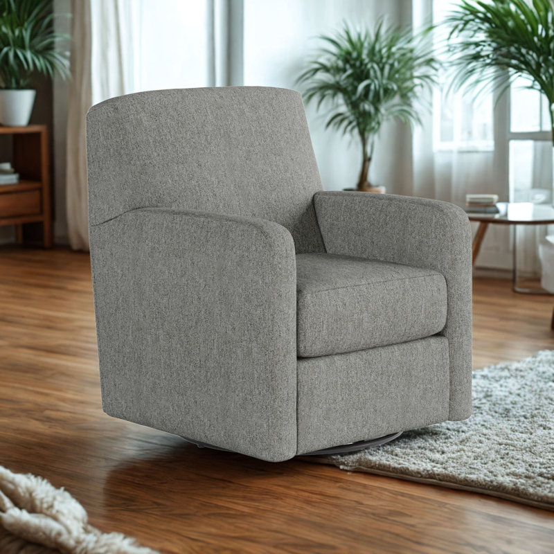 Fauteuil oscillant pivotant Balina Bindi, H 38 po x l 35 po x P 29 po, Colombe Halifax