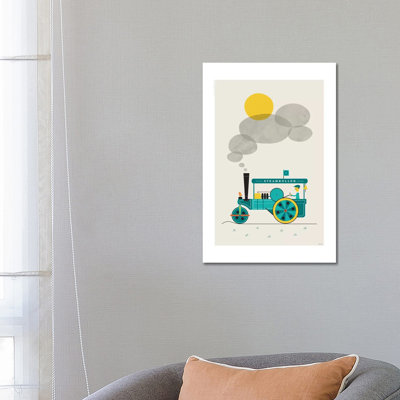 Steamroller by TomasDesign - Wrapped Canvas Print