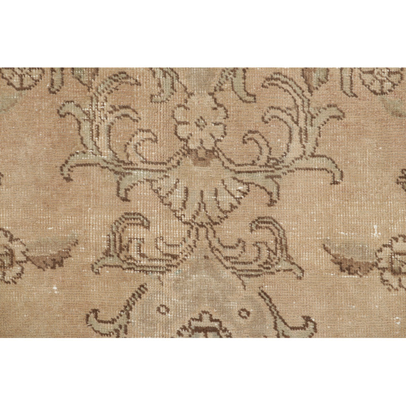 Distressed One-of-a-Kind 8'7X12'3 Hand Knotted Area Rug