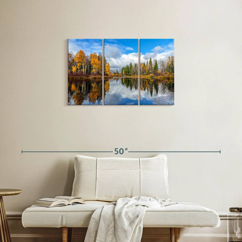 Alvord Autumn Reflection, 20" H x 33" W
