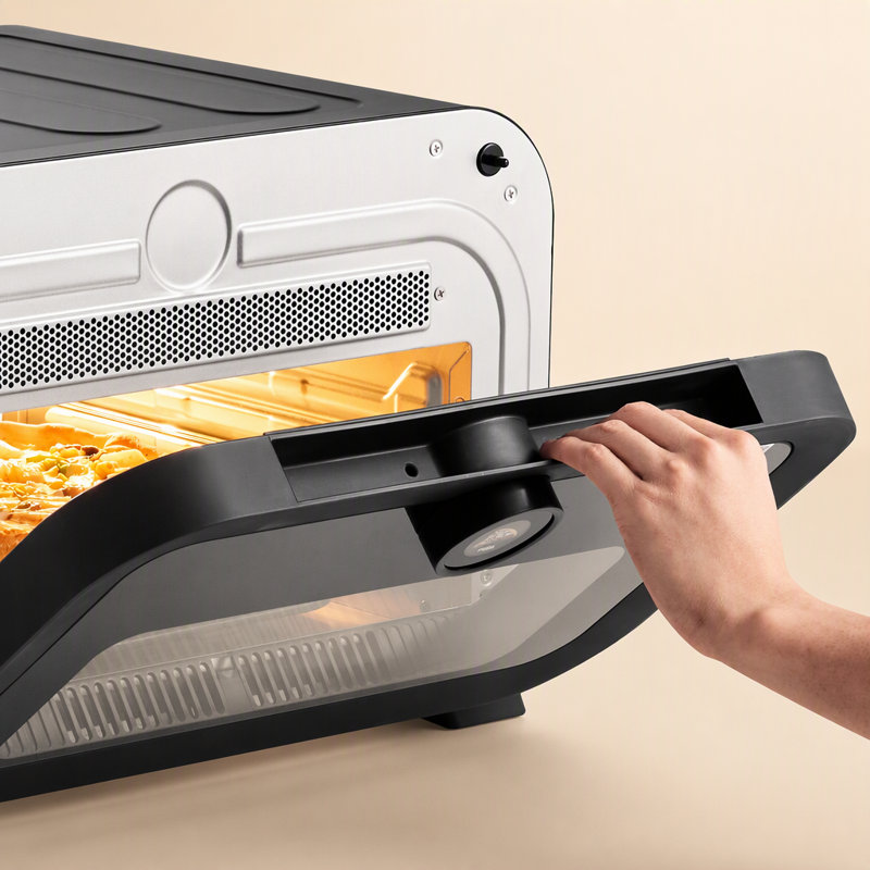 Combo de 8 préréglages électriques pour four à pizza et friteuse à air avec chaleur maximale de 750 ° F, contrôle intelligent des boutons, étanche IPX4