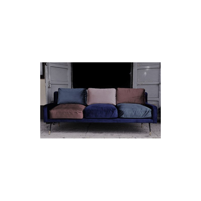 Sofa, Blue/Brown