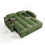 Canapé-lit convertible 65 po avec lit escamotable, canapé-lit avec table d'appoint et ports de charge USB, vert-1683950575