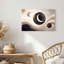 Art mural sur toile brun et beige tourbillonnant de planètes célestes et de lunes-48317437