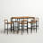 Nigel Wicker Patio Dining Set with Square Table-1719516608