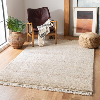 Tapis beige en laine noué à la main Garland Powell
