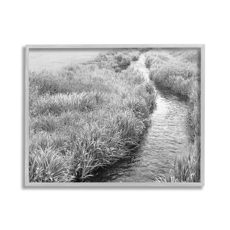 "Flowing Beach Canal", art mural par Sarah Jane, H 16 po x l 20 po