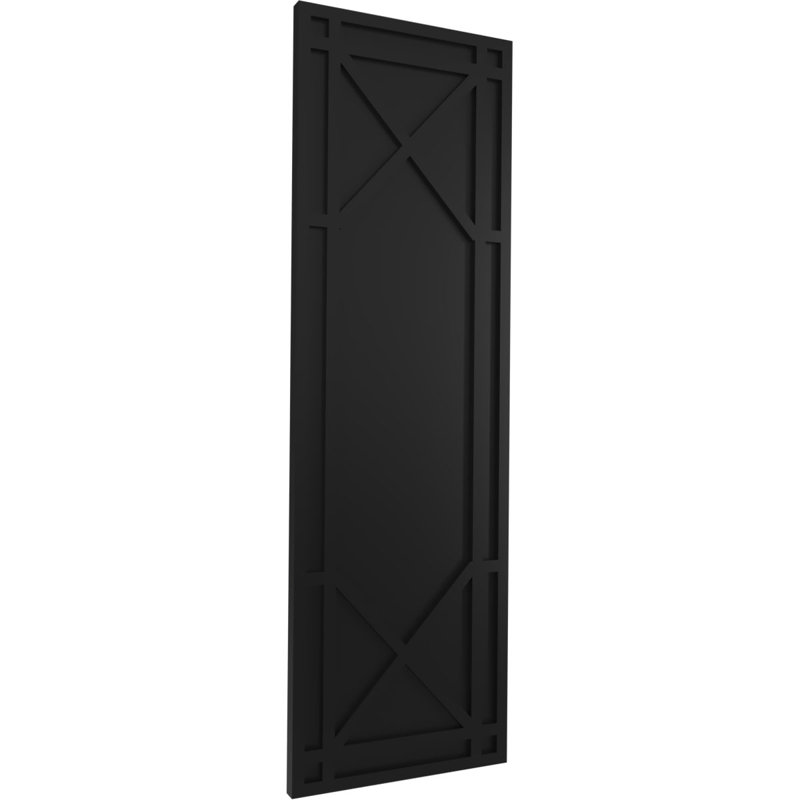 Volets en PVC True Fit, Noir, 65", 15"