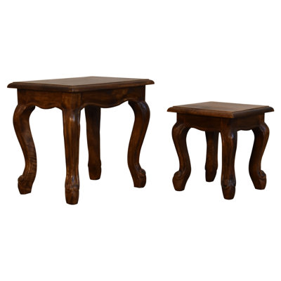 Evie-May Solid Wood Accent Stool