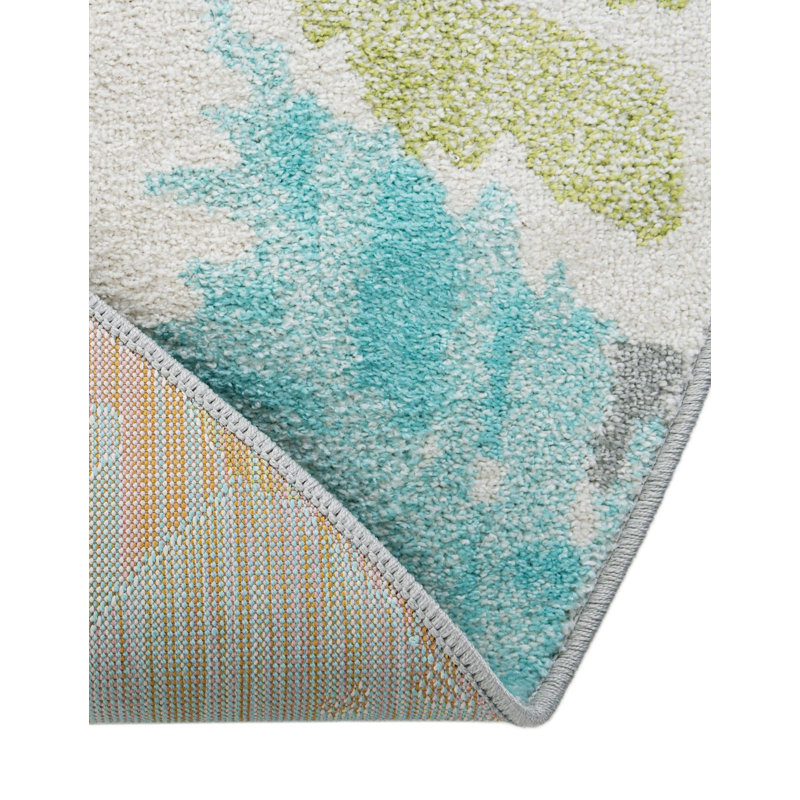 Tapis pour enfant Unique Loom Peekaboo Whimsy, Rond 5 pi 1 po