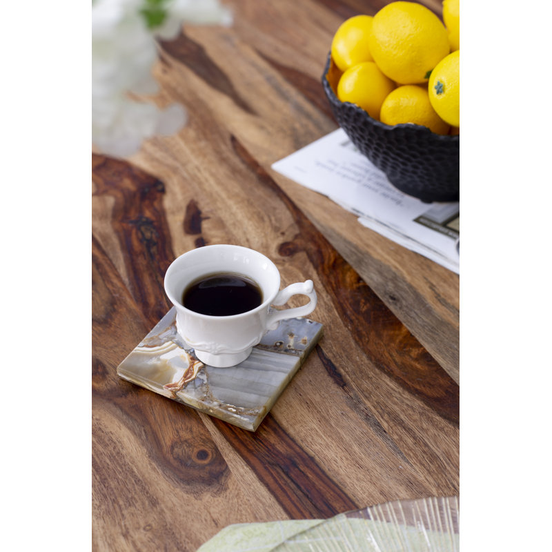 Marble Square 4 Piece Coaster Set
