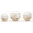 Atlantis Set of 3 Decorative Glass Globes With Shells And Starfish 5.5" H