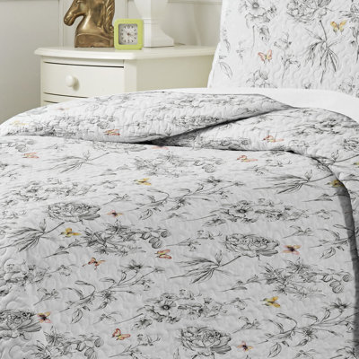 Pointehaven Pollen Cotton Percale 2 pc Quilt Set, Twin/Twin Extra Long