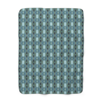 Sherpa Fleece Throw - Blue Riff