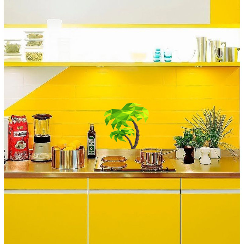 Adhésif décoratif polygonale Palm, H 9 po x L 14 po