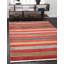 Tapis à motif rayé rouge Frederica-40277560