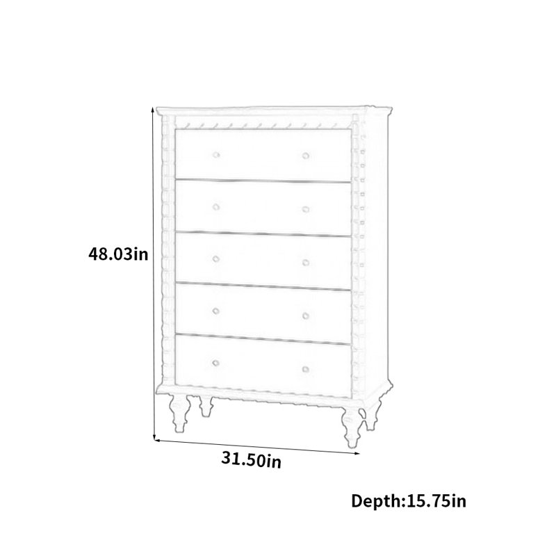 Commode rétro de style français