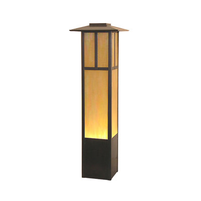 Mission Brown Metal Bollard Light