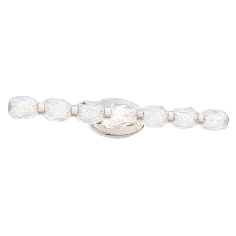 Seduction 7 - Light Dimmable LED Bath Bar, Polished Nickel