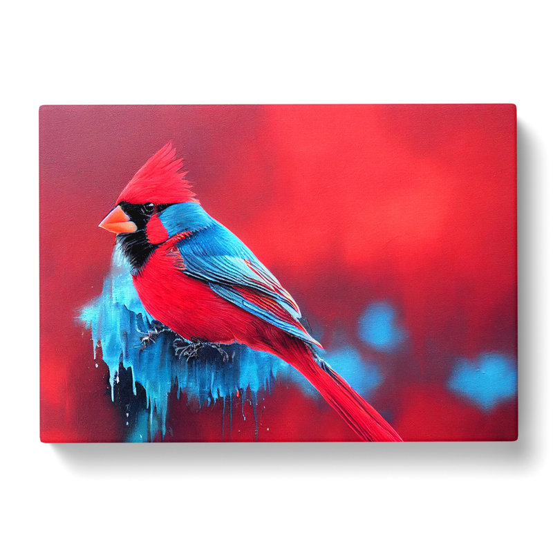 Cardinal Bird Vol.16 - Wrapped Canvas Print, 40cm H x 60cm W x 3cm D