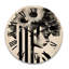 Horloge murale en bois massif Palsgrave-269476915