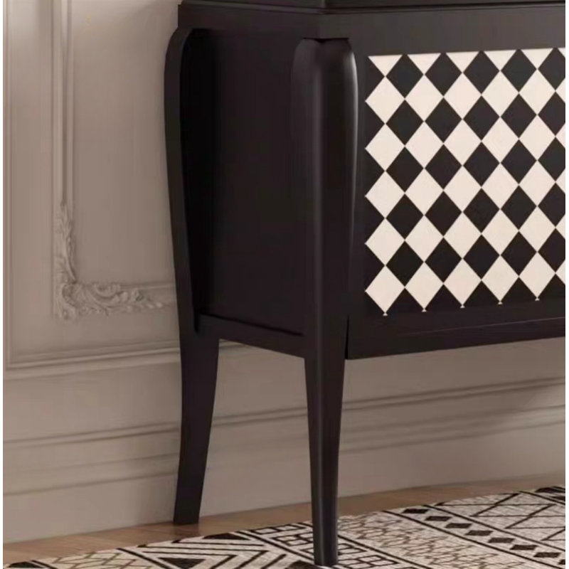 Retro Style Double Door Porch Cabinet Accent Cabinet