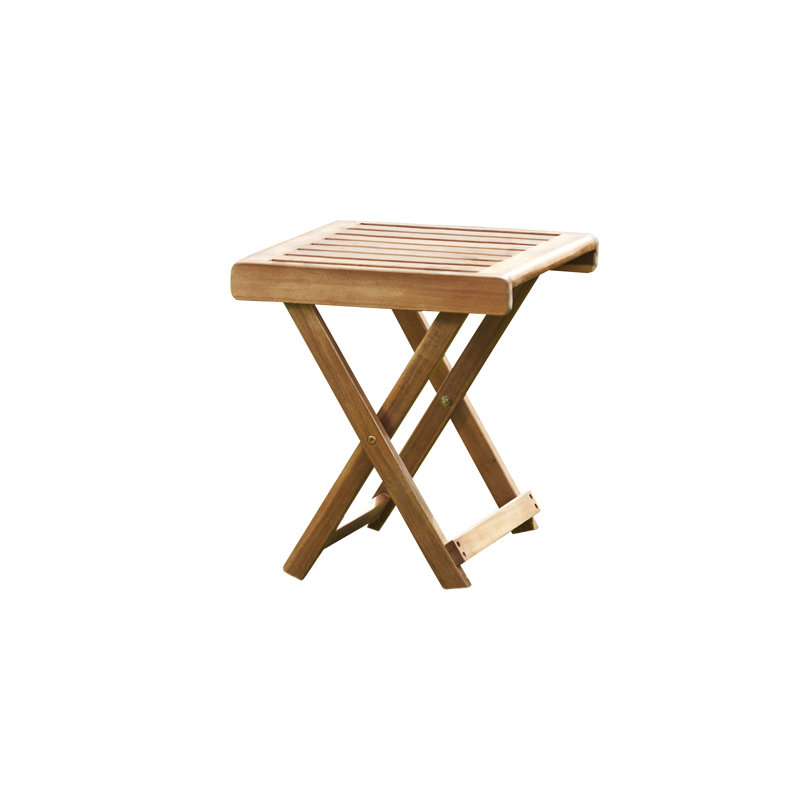 Berkman Folding Acacia Wooden Side Table