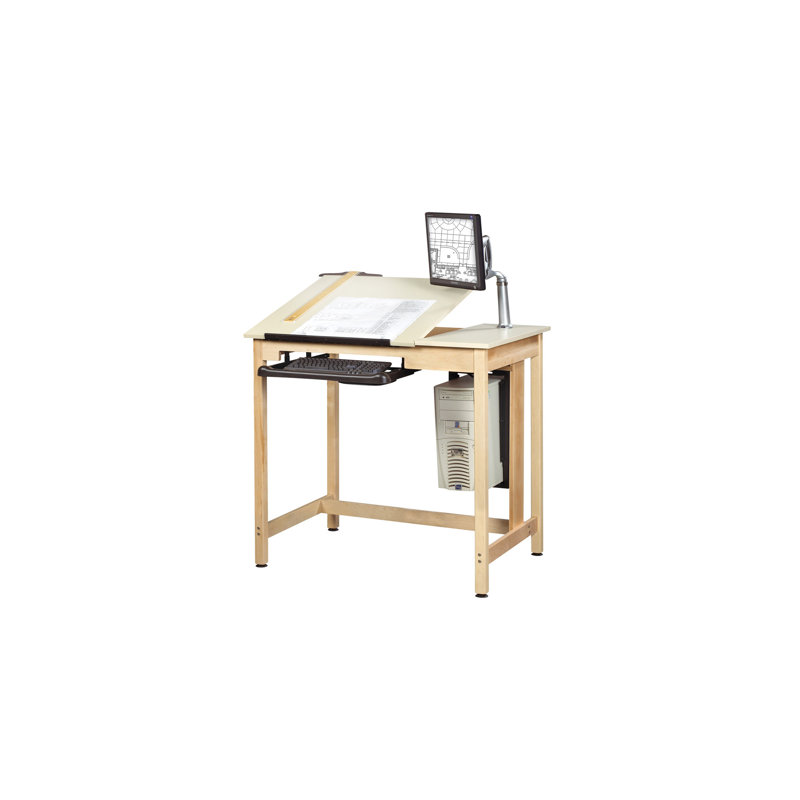 Drafting Table, Flexible Monitor Arm, Included