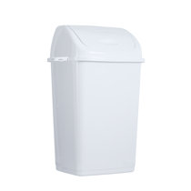 Rubbermaid 13.25 Gallon Rectangular Spring-Top Lid Wastebasket, White (3  Pack), 1 Piece - City Market