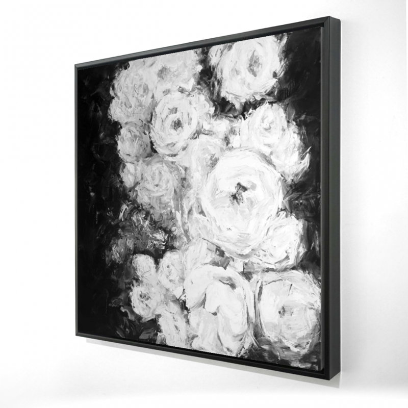 "Jardin de roses monochromes"