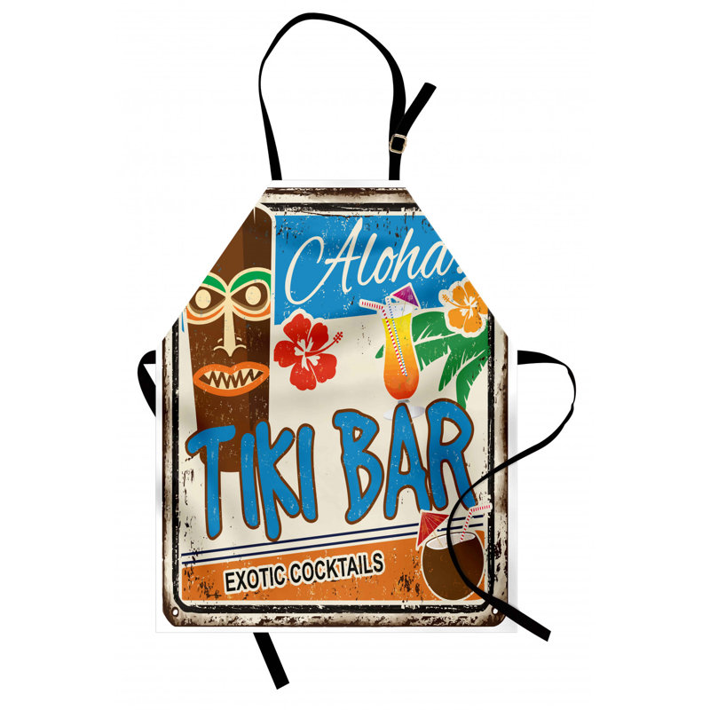 Tablier de bar tiki