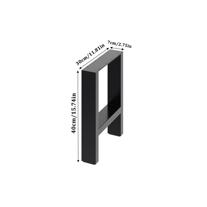 Jacksonburg Table Leg, 40cm H x 30cm W x 7cm D
