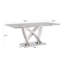 Table de salle à manger en marbre pour 6 personnes, table de salle à manger rectangulaire en faux marbre 70 po avec base en acier inoxydable à finition miroir, table de cuisine moderne en marbre de grande taille (table seulement)-429908656-429908659