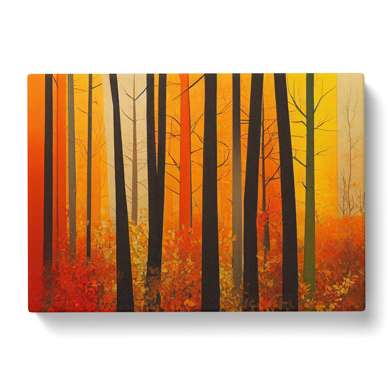 A Spectacular Autumn Forest - Wrapped Canvas, 40cm H x 60cm W x 3cm D